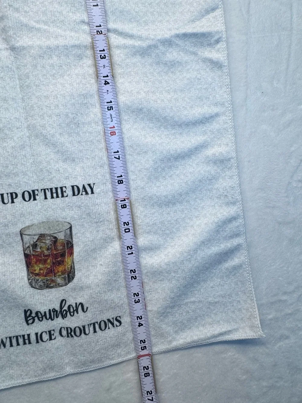 Bourbon 'Soup of the Day' White Kitchen Tea Towel